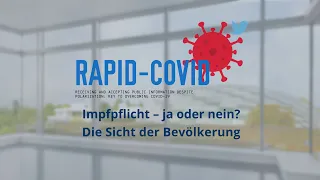 Impfpflicht – ja oder nein? Die Sicht der Bevölkerung | RAPID-COVID 5