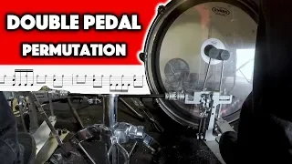 Beginner Drum Lesson - Double Pedal Permutation