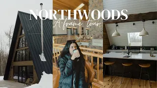 Northwoods A-frame Cabin Tour || Northern Minnesota Vlog