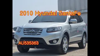 2010 Hyundai santafe used car export (AU535363) carwara,카와라 싼타페 수출