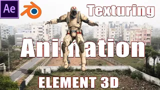 Character Animation and Texture inside Element 3D - After Effects tutorial