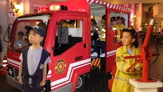 Fire Rescue & Police Training At Kidzania Kids Pretend Play With Ckn Toys