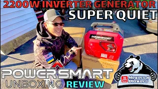 POWERSMART 2200W PS5025 PORTABLE SUPER QUIET 58dBA 4 STROKE OHV GAS ENGINE INVERTER GENERATOR REVIEW