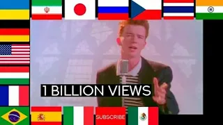 Rick Astley's "Never Gonna Give You Up in different languages