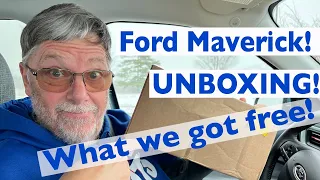What we got for FREE because we waited 447 days for our FORD MAVERICK. UNBOXING! 1 MONTH REVIEW.