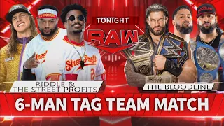 Riddle & The Street Profits Vs Roman Reigns & The Usos - WWE Raw 25/07/2022 (En Español)