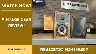 Vintage Realistic Minimus 7 speaker review