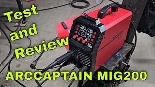 Reviewing And Testing The Arccaptain Mig200 Multi Process Mig Welder 200 Amps Aluminum #arccaptain