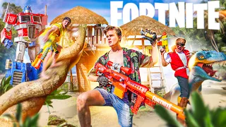 FORTNITE x MEGA MOVIE! 100 Hour Battle Royale in REAL LIFE!