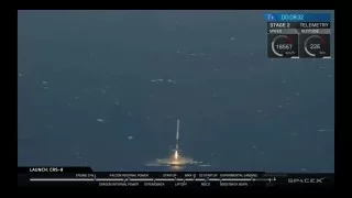 SpaceX CRS-8 Dragon mission Falcon 9 Landing