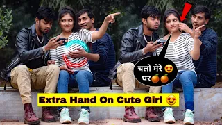 Extra Hand Prank On Sholder 😍 || Part-17 💥 || Amazing Reaction 🔥 || Rahul Fun Video