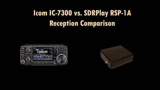 Comparing reception on an Icom IC-7300 and SDRPlay RSP-1A using the same antenna