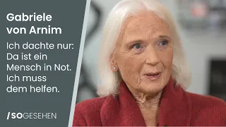 Gabriele von Arnim, pflegte Ihren Mann viele Jahre, obwohl sie ihn eigentlich verlassen wollte