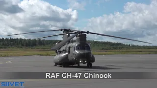 British CH-47 Chinook Helicopter Engine Startup