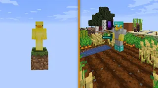 MINECRAFT pero EMPIEZO con UN SOLO BLOQUE