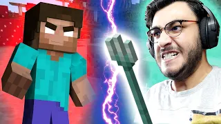 FIGHTING HEROBRINE TO SAVE MY MINECRAFT HORSE AND PANDA! - RAWKNEE