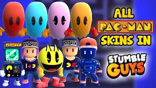 Stumble Guys - Gameplay of All Pac-Man Skins (2024)