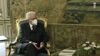 Mattarella incontra l'Amm. Sq. Giuseppe CAVO DRAGONE e Amm. Sq. Enrico CREDENDINO (02.11.21)