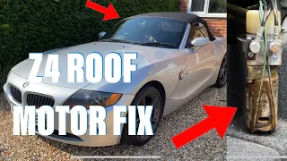 BMW Z4 convertible roof fix and motor relocation