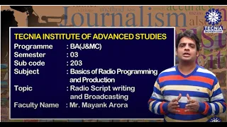 Radio Script writing and Broadcasting || Basics of Radio Programming & Production || Mayank Arora