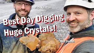 Giant crystals calcite discovered in the Starship VRT pocket!