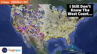 I'm No Longer A Beginner? Hugequiz USA Coverage Map