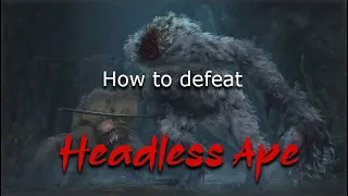 Sekiro Tutorial guide | Headless Ape