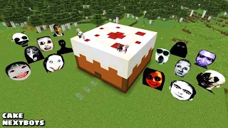 SURVIVAL CAKE HOUSE WITH 100 NEXTBOTS in Minecraft - Gameplay - Coffin Meme