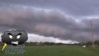 Heftiger Gewittersturm nördlich vom Chiemsee, 7. August 2021
