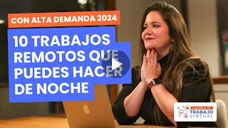 Top 10 TRABAJOS REMOTOS bien pagados que puedes hacer de NOCHE 🌙🌟 (2024)