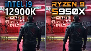 Intel i9 12900K vs Ryzen 9 5950X Benchmarks – 15 Tests 🔥