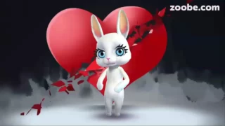 Cвятой Валентина и Зайка Zoobe желают вам большой любви