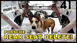 Custom Porsche Rear Seat Delete in my Subaru Turbo Porsche 911 Part 1 | Blasphemy Build 41