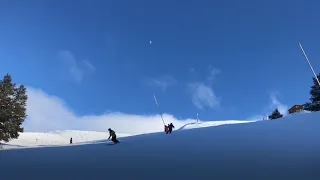 Skiing Last Ski Run of the Day | Baqueira Beret Spain | www.skidefinition.com | January 2019