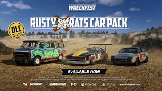 Дополнение "Rusty Rats Car Pack" для игры Wreckfest!