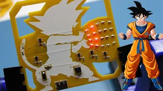 Goku PCB Badge V2 Attiny13A