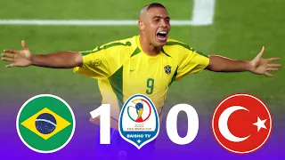 Brazil - Turkey 1×0 World Cup 2002 semi-final, high quality 1080p, French commentary (Ronaldo 9)