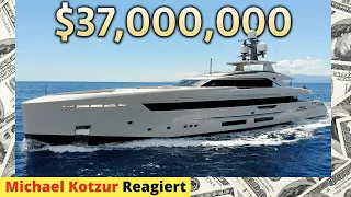 In einer italienischen Luxus-Megayacht im Wert von 37.000.000 $ mit einem Hubschrauberlandeplatz