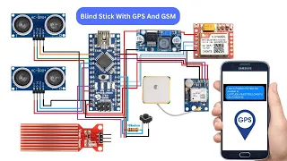 Arduino Based Blind Stick With GPS And GSM