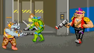 Teenage Mutant Ninja Turtles All Bosses (No Damage With Ending) Arcade