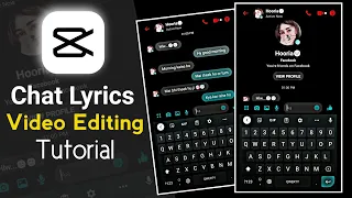 How To Make Messenger Chat Lyrics in Capcut || New Trending Chat Lyrics Video Editing in Capcut