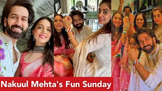 Nakuul Mehta Celebrates Rakhi At His Parents House | Nakuul Mehta Family |Nakuul, Jankee, Sufi's Fun