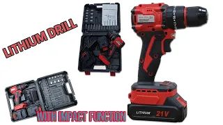 MEDBOT Cordless Lithium Drill With Impack Function/ 50N.M MAX Torque/ 21 Voltage Battery/ Unboxing