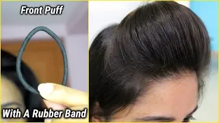 1 min front puff for thin hair/easiest way to make front puff