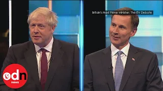 Boris Johnson and Jeremy Hunt clash in Conservative leadership debate