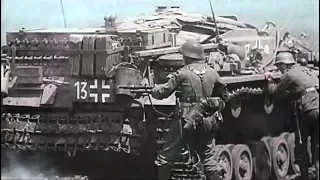 WW2 Eastern front in colour - voiced footage