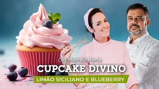 Receita de CUPCAKE de Limão Siciliano com Blueberry 🧁 | Marcelo Horta