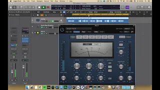 Logic Pro X. Сайндчен компрессия после реверберации на шине.