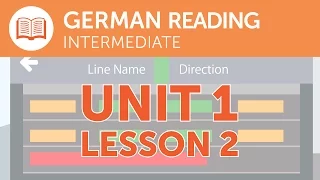Intermediate German Reading - A Late Train in Germany