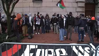 More than 200 pro-Palestinian protesters hold rally at Columbia